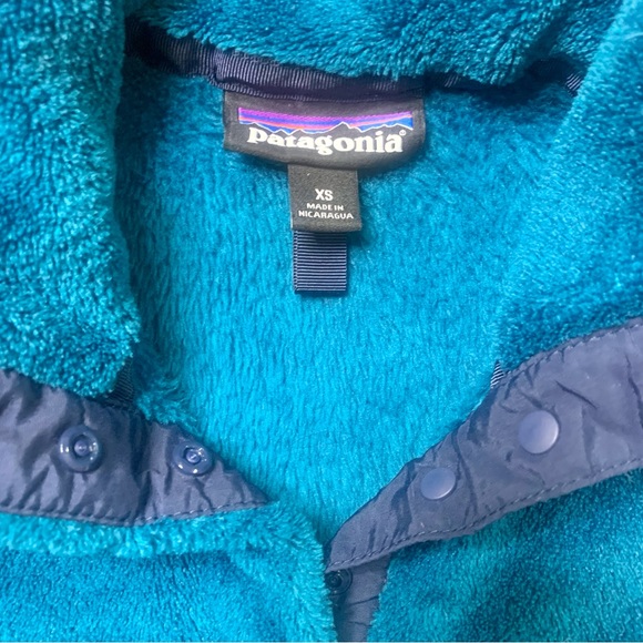 Patagonia Womens Synchilla Re-Tool Snap-T Fleece Pullover Jacket Teal Blue XS - Picture 3 of 7